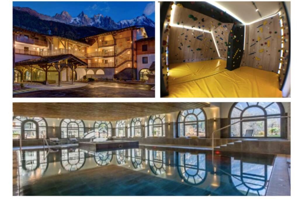 Chic Appart 6 Pers Dans Residence Luxueuse "La Cordee" Wellness Gym Piscine Ouvert Et Teletravail Chamonix Exterior photo