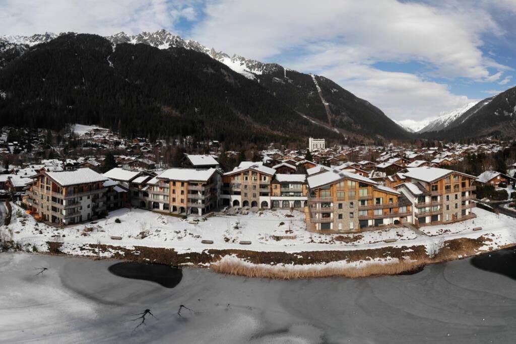 Chic Appart 6 Pers Dans Residence Luxueuse "La Cordee" Wellness Gym Piscine Ouvert Et Teletravail Chamonix Exterior photo