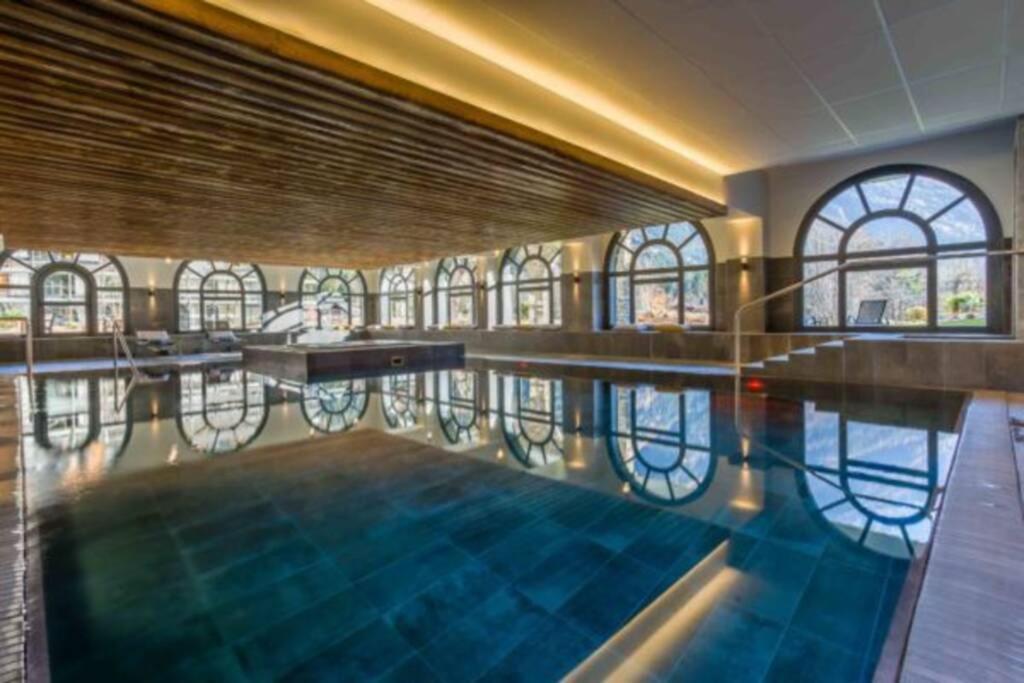Chic Appart 6 Pers Dans Residence Luxueuse "La Cordee" Wellness Gym Piscine Ouvert Et Teletravail Chamonix Exterior photo